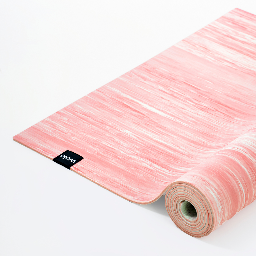 Pink yoga mat#color_unakite pink