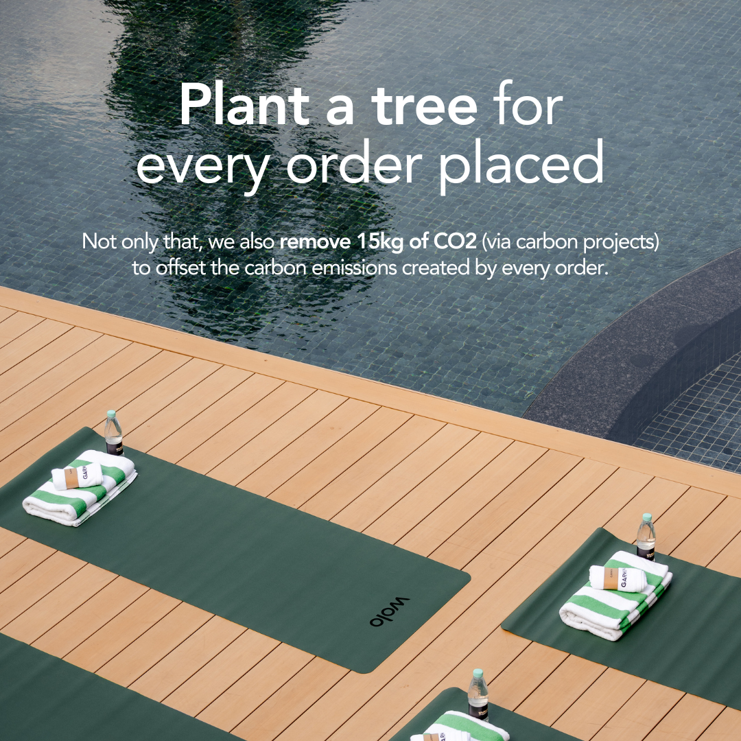 Plant a tree every travel mat sold