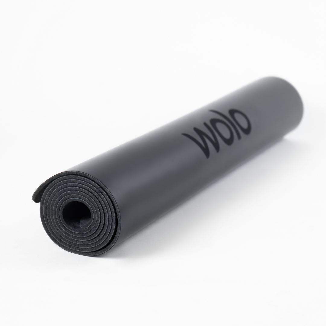 Black yoga mat 1#color_obsidian black