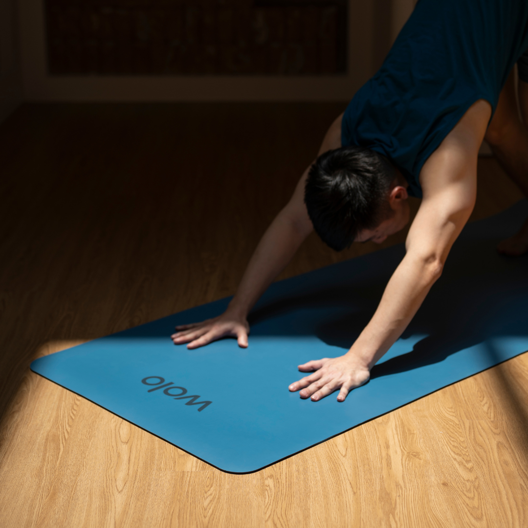Blue yoga mat 3#color_alaskan blue