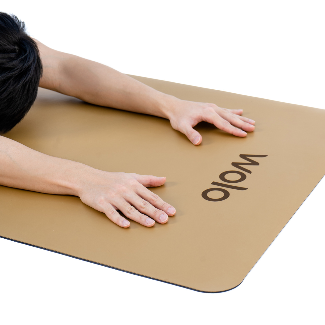 Khaki yoga mat 3#color_pebble khaki