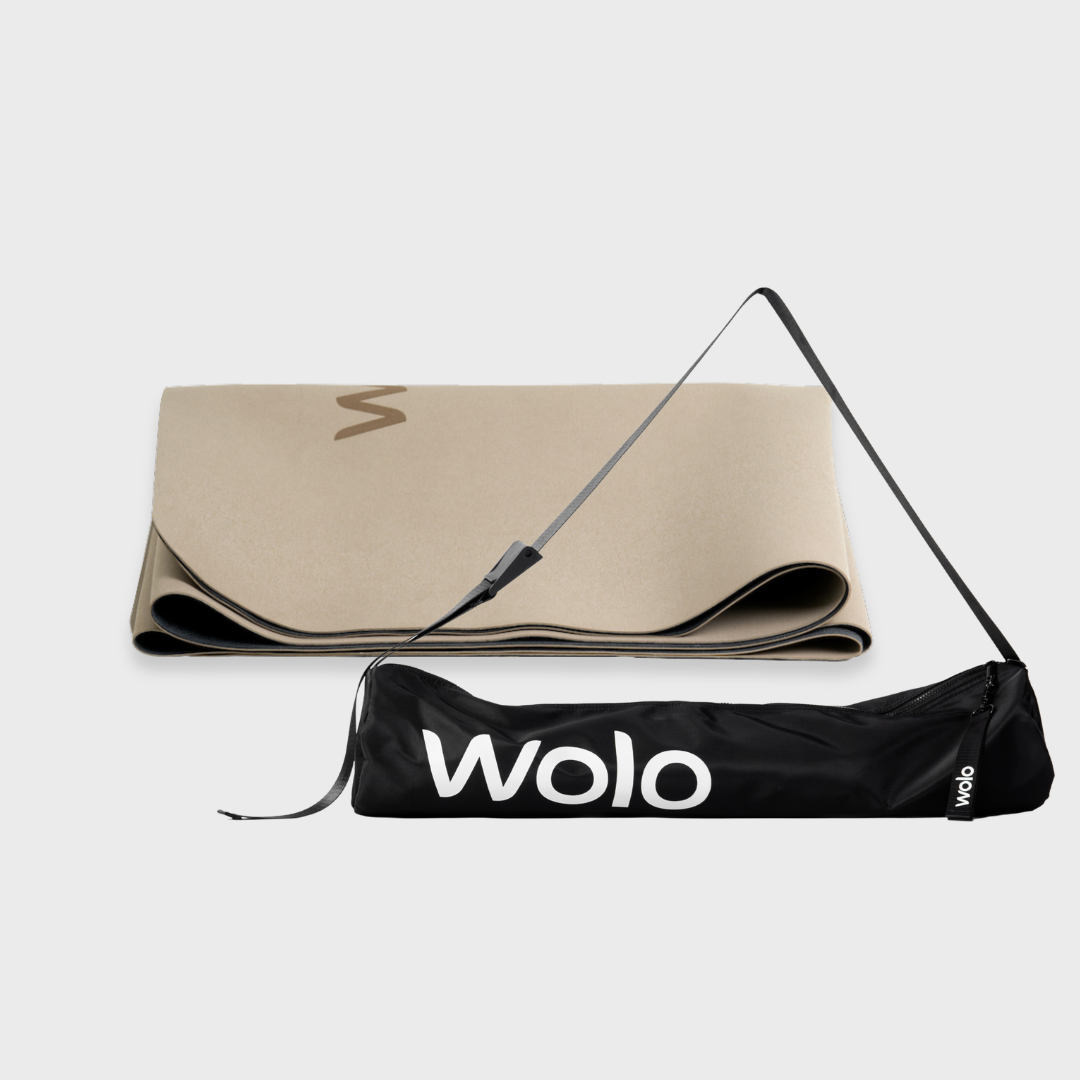Beige travel mat with mat bag 1#color_earth beige
