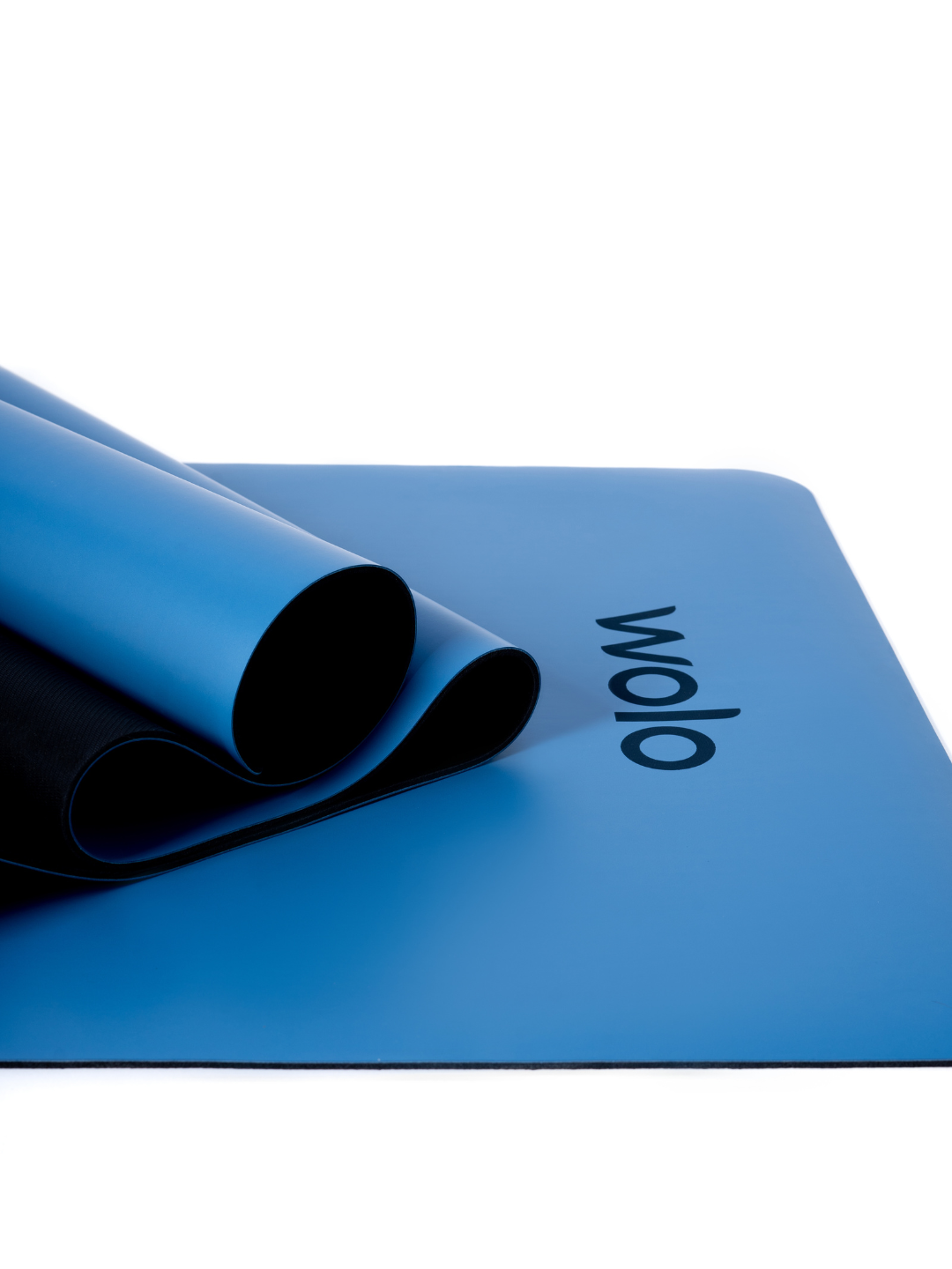 Close-up view of an Alaskan blue yoga mat