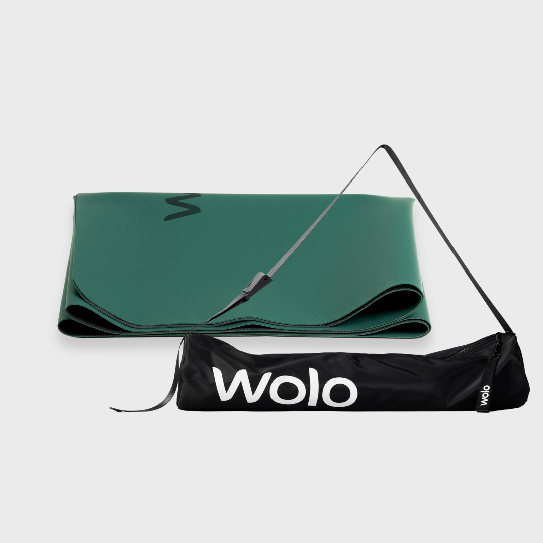 Green travel mat with mat bag 1#color_rainforest green