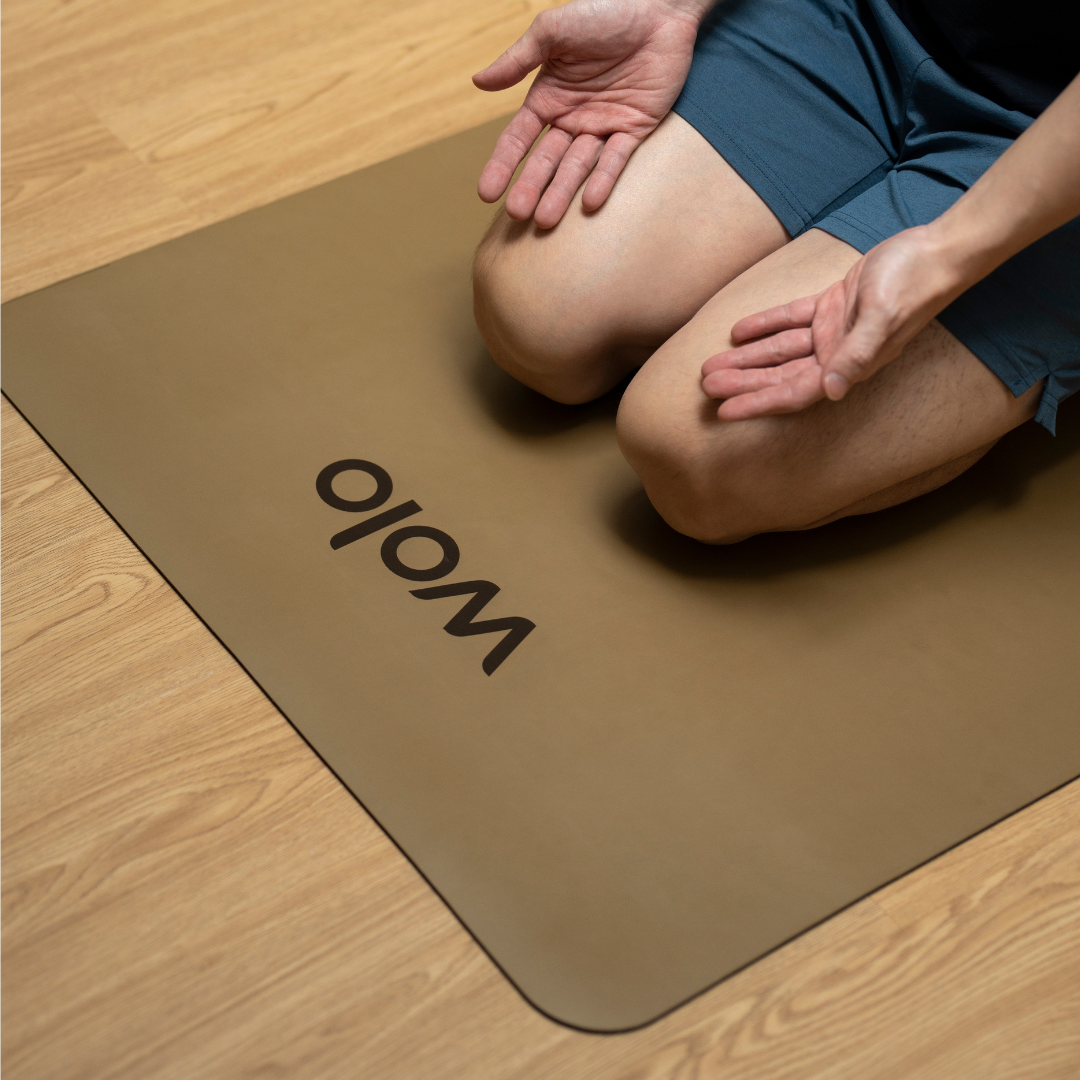 Khaki yoga mat 5