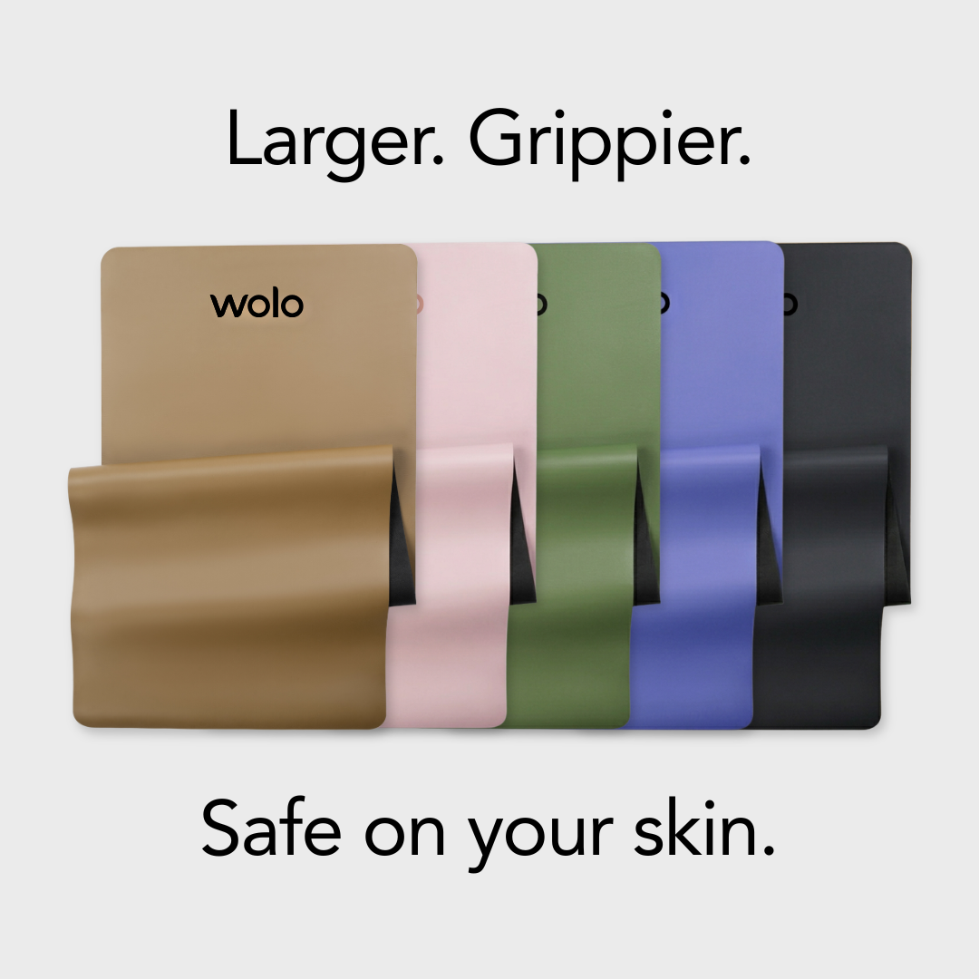 Mastery Mats are larger, grippier, and safe on your skin.